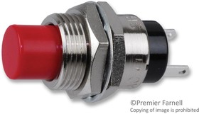 SB4011NCHC, Pushbutton Switches ON(OFF) NORM CLSD 3A RED PLNGR LUG 15/32