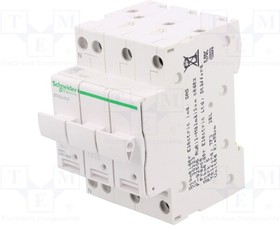A9N15657, Fuse base; for DIN rail mounting; Poles: 1+N