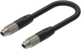 Sensor actuator cable, M8-cable plug, straight to M8-cable plug, straight, 40 m, XPLE, black, 4 A, 935100319