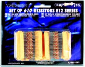 Фото 1/4 K/RES-E12, Pack Of 610 E12 Series Resistors