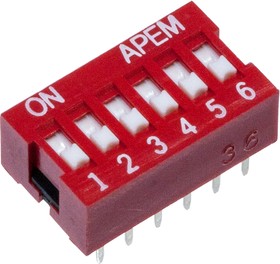 NDSR-06-V, DIP переключатель 6 положений