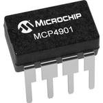 MCP4901-E/P, ЦАП, выход с полным размахом, 8 бит, SPI, 2.7В до 5.5В, DIP ...