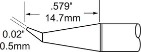Фото 1/2 SFP-CNB05, Картридж-наконечник для MFR-H1, конус изогнутый удлиненный 0.5х14.7мм
