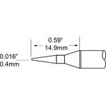 SCP-CNL04, Soldering Irons Cartridge Conical Long 0.4mm (0.016in)
