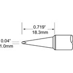 SFV-CH10A, Soldering Irons CHISEL SOLDER TIP 1/.039in