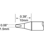 STP-CH15, Soldering Irons Cartridge Chisel 1.5mm(0.059in) 30Deg