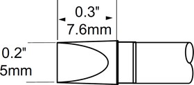 Фото 1/2 SCP-CH50, Картридж-наконечник для MFR-H1, клин 5.0х7.6мм