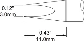 Фото 1/2 SCP-CH30, Картридж-наконечник для MFR-H1, клин 3.0х11мм