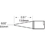 SFP-CNL06, Soldering Irons Cartridge Conical 0.6mm (0.024in)