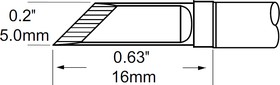 Фото 1/2 SFP-DRK50, Картридж-наконечник для MFR-H1, ножевидный 5.0х16мм