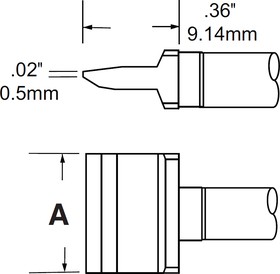RFP-BL2, Soldering Irons Blade Cartridge 16mm (0.63in)