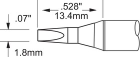 SCV-CH18AR, Tip; chisel,elongated; 1.8mm; 471°C; for soldering station