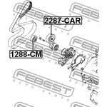 1288-CM, 1288-CM_ролик обводной!\ Hyundai Santa Fe 2.7 06