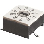 P60AS701, 10 Way Surface Mount DIP Switch SPST, Rotary Flush Actuator