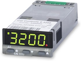 Фото 1/6 320050, 3200 PID Temperature Controller, 48 x 24 (1/32 DIN)mm, 2 Output Relay, 24 V ac/dc Supply Voltage