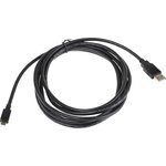 11.02.8755-10, USB 2.0 Cable, Male USB A to Male Micro USB B Cable, 3m