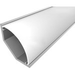 Комплект алюминиевого профиля с экраном и заглушками LC-LSU1515М31-1 1638000025