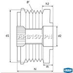 APB1501PN, Шкив обгонный генератора