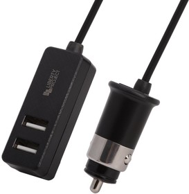 Фото 1/4 Автомобильное зарядное устройство "LP" с 1 USB QC 3.0 + 2 USB выходами общий ток 3А провод 1,1 метра