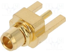 Фото 1/3 RF12-25A-T-00-50-G, Гнездо, ммCX, "мама", 50Ом, тефлон, позолота