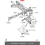 4000A022, БАЛКА ПОПЕРЕЧНАЯ ПЕРЕДНЕЙ ПОДВЕСКИ No1