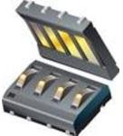 70ADJ-4-ML1, Battery Contacts 4 Position Male SMD