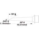 SMC-6HF6011S, Картридж-наконечник для СV/MX, миниволна 1.14х16.51мм (замена ...