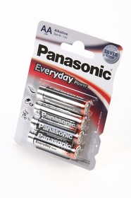 Фото 1/2 Panasonic Everyday Power LR6EPS/4BP LR6 BL4, Элемент питания (упаковка из 4)