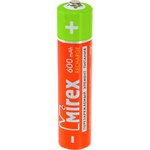 Аккумулятор Mirex, Ni-MH HR03 / AAA 600mAh 1,2V 4 шт ecopack 23702-HR03-06-E4