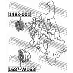 Ролик натяжителя приводного ремня MB W202/W210/W163/W220/W463 FEBEST 1687-W163