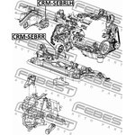 CRM-SEBRLH, Подушка двигателя левая