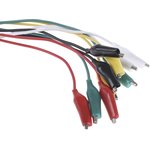 BU-00287, Test Leads, 7A, 300V, Black, Green, Red, White, Yellow, 300mm Lead Length