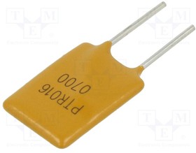 PTR016V0700-BK, Предохранитель: полимерный PTC; 7А; Iмакс: 100А; THT; PTR016V