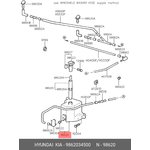 9862034500, Бачок омывателя лоб. стекла