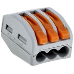 plc-smk-413, Строительно-монтажная клемма СМК 222-413 с рычагом 3 отверстия ...
