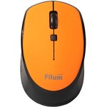 Мышь Wireless Filum FL-MW10-OE оптическая 2.4 ГГц USB 4 кл., DPI: 800/1200/1600, питание АА 1 шт., черная, Windows XP/Vista/7/8/10, MacOS
