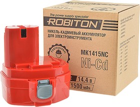 Фото 1/2 ROBITON MK1415NC для электроинструментов Makita, Аккумуляторная сборка