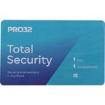 Антивирус PRO32 Total Security 1 устр 1 год Новая лицензия Card ...