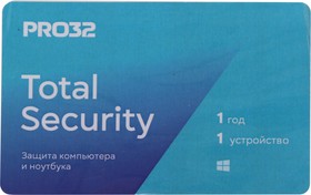 Антивирус PRO32 Total Security 1 устр 1 год Новая лицензия Card [pro32-pts-ns(3card)-1-1] | купить в розницу и оптом