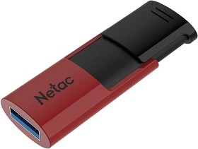 Фото 1/8 Флеш Диск Netac 128Gb U182 NT03U182N-128G-30RE USB3.0 красный/черный