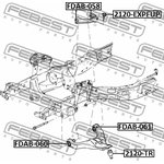 Опора шаровая верхняя L=R FORD EXPLORER 2002-2011 [CAN] FEBEST 2120-EXPFUP