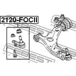 2120-FOCII, Опора шаровая переднего нижнего рычага