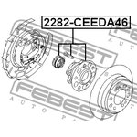 2282-CEEDA46, Ступица задняя