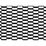Облицовка радиатора алюминий, 120 х 30 см, черная, ячейки 20 х 6мм сота DKS-132