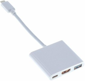 Фото 1/8 Переходник Buro USB Type-C (m) - HDMI (f), белый [bhp ret tpc-hdm]