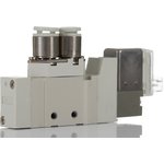 SY3120-5LOU-C6-Q, 1 Solenoid Valve - Solenoid/Pilot One-Touch Fitting 6 mm SY Series