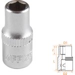 AF00020006, AFFIX Головка торцевая стандартная шестигранная 1/4", 06 мм