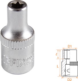 AF00023005, AFFIX Головка торцевая TORX Е-стандарт 1/4", E5