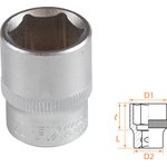 AF00030017, AFFIX Головка торцевая стандартная шестигранная 3/8", 17 мм