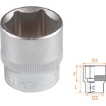 AF00030021, AFFIX Головка торцевая стандартная шестигранная 3/8", 21 мм